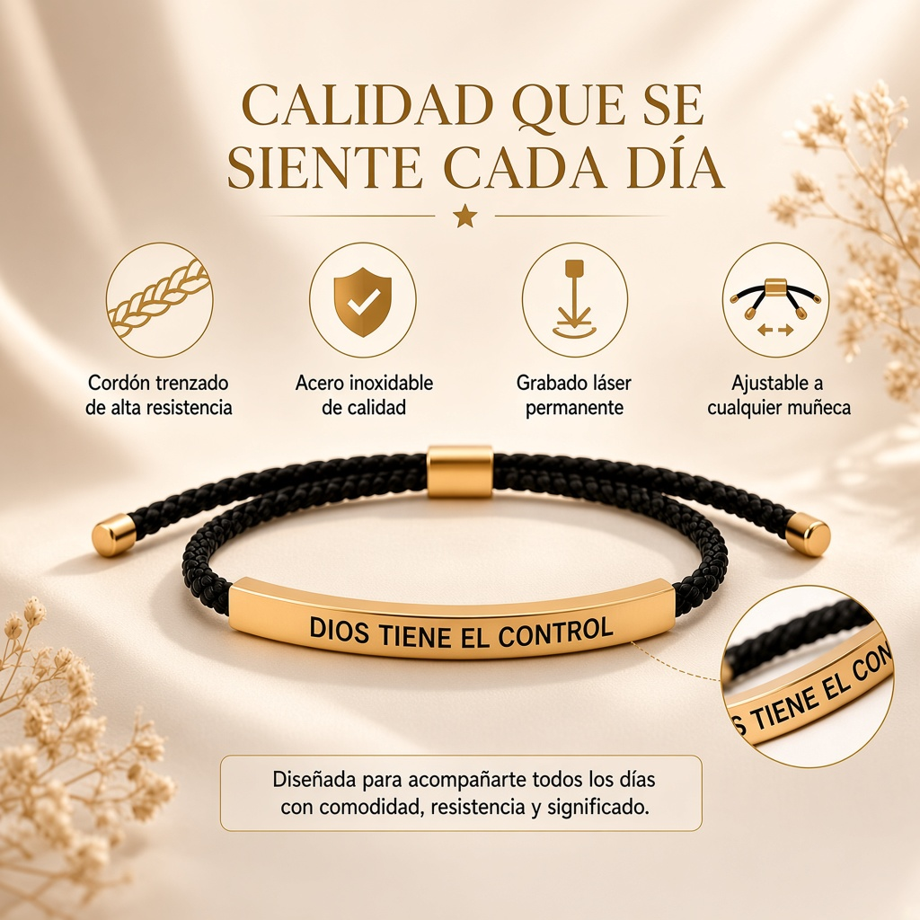 Pulsera “Dios tiene el control”
